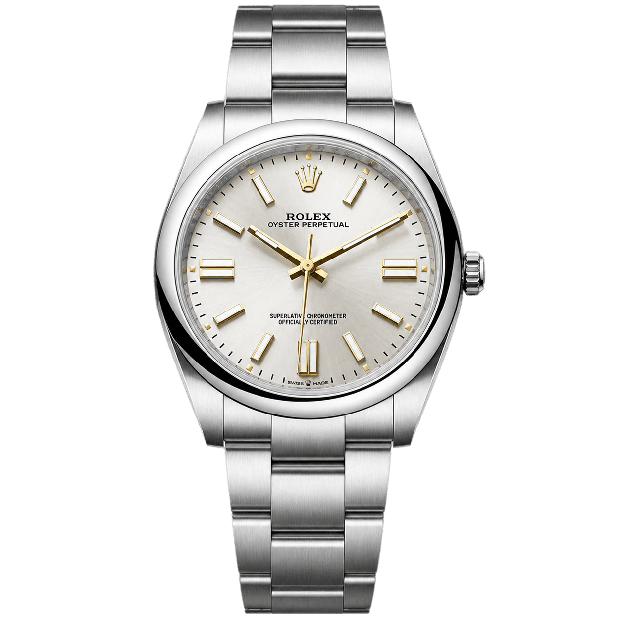 Rolex Oyster Perpetual watch ready for scanning